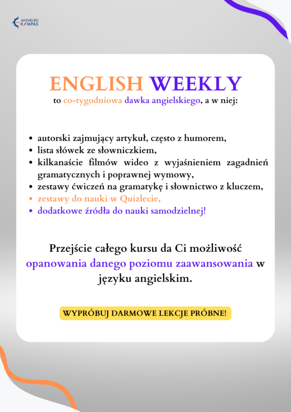 English Weekly C1 (4 lekcje/miesiąc) - obrazek 4