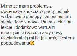 Efekt kursantki English Weekly